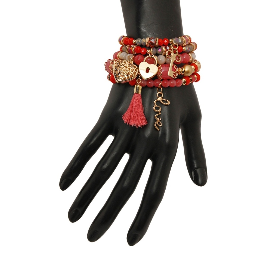 Coral Love Bracelet Set